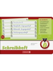 BRUNNEN Schulheft · DIN A5 · quer Lin 0 (Häuschen)